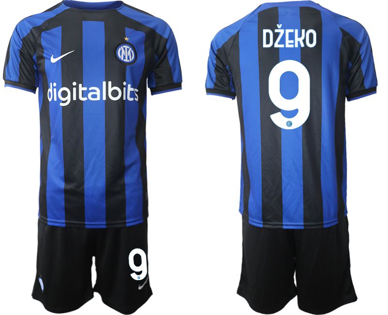 Men 2022-2023 Club Inter Milan home blue #9 Soccer Jersey->inter milan jersey->Soccer Club Jersey